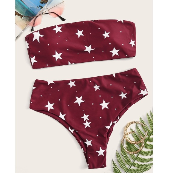 ROMWE Other - Romwe// star bandeau bikini size medium